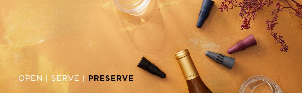 Bottle Stoppers Set of 4, Multicolor Wine Bottle Caps to Preserve Freshness, Stylish and Durable, Perfect for Parties and Gifts