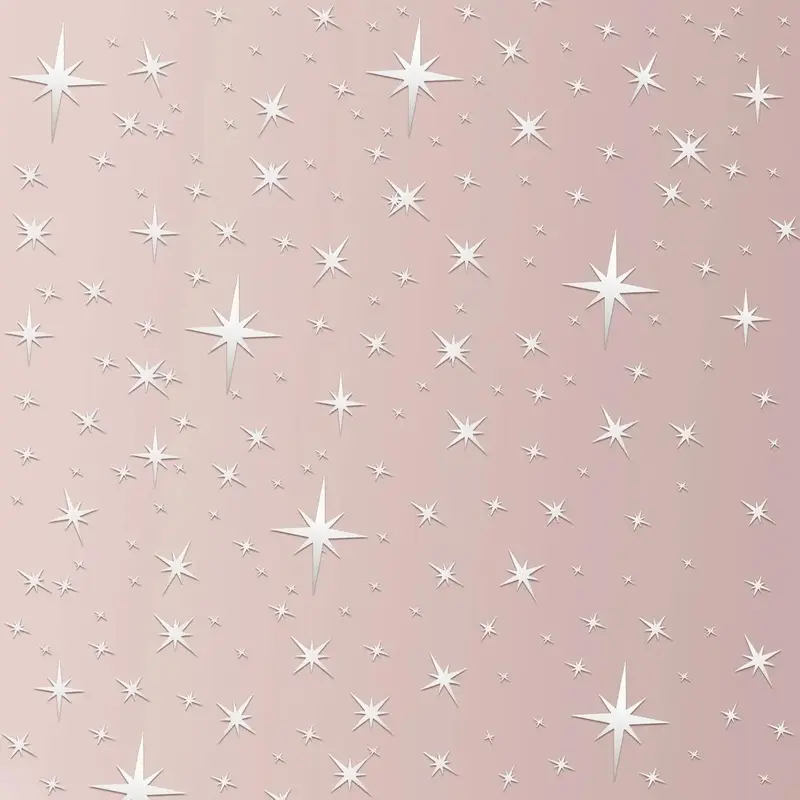 82-Piece Multi-Size Star Pattern 3D Acrylic Mirror Wall Stickers, Smooth Reflective Decorative Removable Decals for Home Bedroom, Girls Room Decor