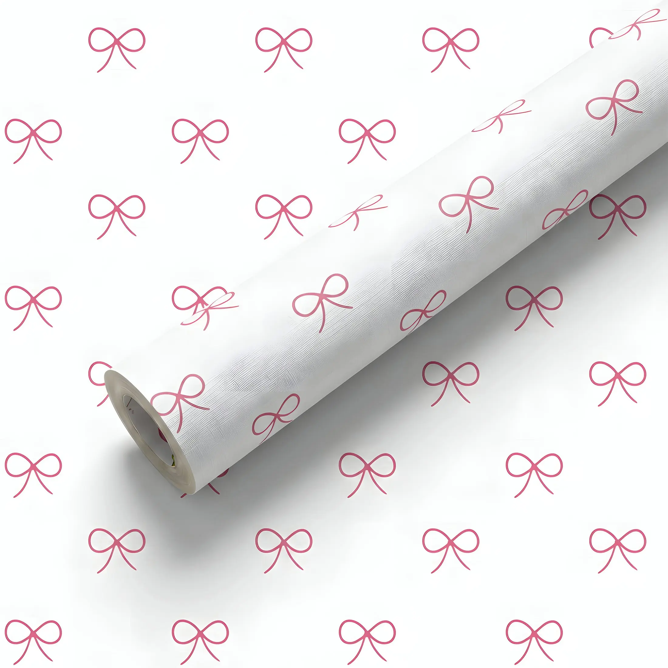Bow Wallpaper, Romantic Minimalist Style, Waterproof Oil-Resistant, Wall Safe, 44.5cm Wide, Available in 1/2/3/5/10m, Renovation Stickers, Waterproof Decorative Wallpaper