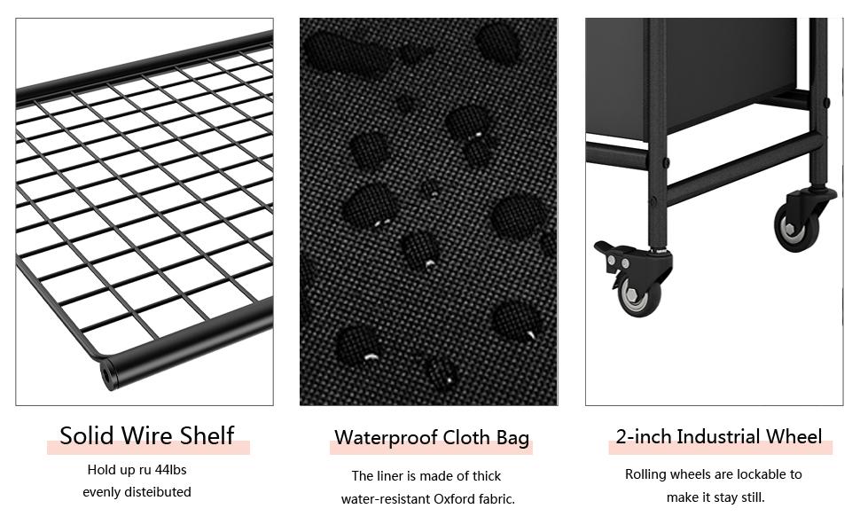3-Bag Laundry Sorting Trolley with Storage Rack 3-Section Laundry Basket Sorter with 3-Tier Storage Rack with Lockable Rolling Wheels Laundry Separation Basket with Removable Bag for Dirty Clothes Deals For You Days 3-Bag Laundry Sorting Trolley with Storage Rack 3-Section Laundry Basket Sorter with 3-Tier Storage Rack with Lockable Rolling Wheels Laundry Separation Basket with Removable Bag for Dirty Clothes Deals For You Days