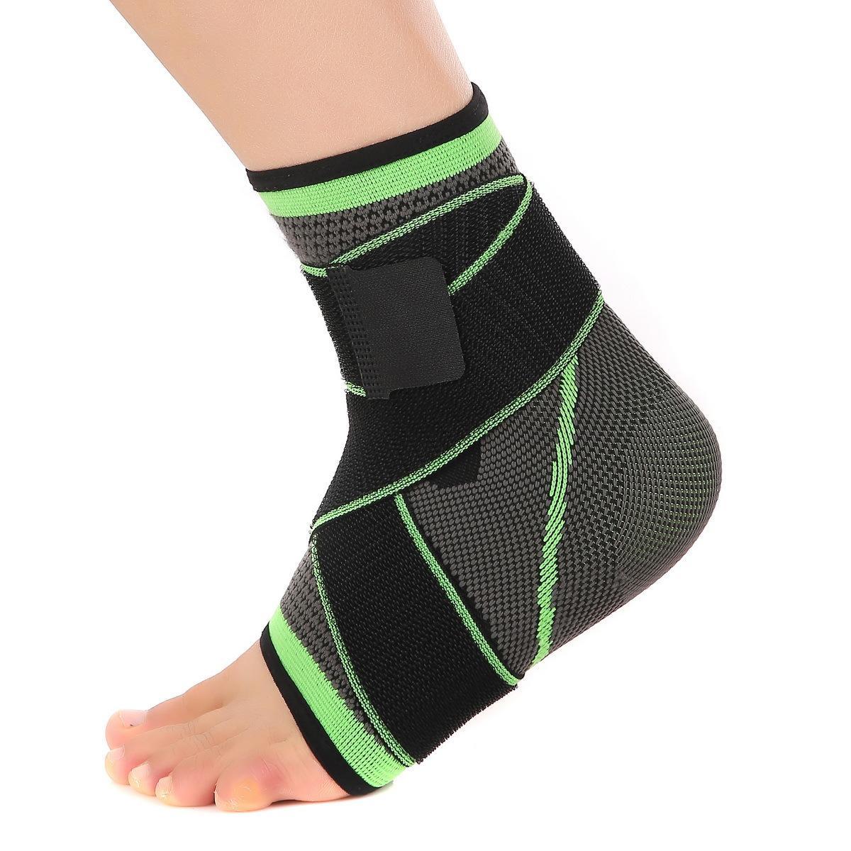 Ollas Ankle Support Brace, Adjustable To Wrap Around The Ankle, Suitable For Football, Basketball, Volleyball, Running Healthcare Tool Man Green（1Pc）