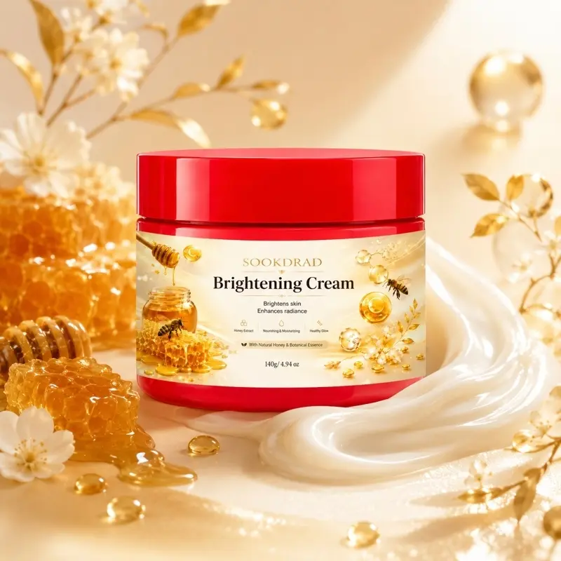 Brightening Cream, Honey Extract, Nourish, Moisturize, Enhance Radiance, Healthy Glow, 140g