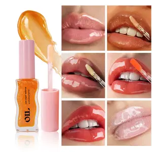 Sam Sugar Fruit Honey Essence Lip Oil, Sexy Plump Lips Jelly Strawberry Colored Lip Liquid, Waterproof Moisturizing Hydrating Glossy Lip Gloss, Makeup, Lip Care, Ideal Gift, Nourishing, Hydrating Lipgloss