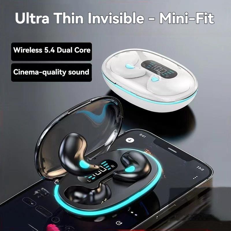 Wireless Earphone (1 Box), TWS Wireless Headphones, True Wireless Earbuds with Digital Display Charging Case, Bluetooth-compatible Sleeping Earbuds for Sports, Gaming, Running, Swimming