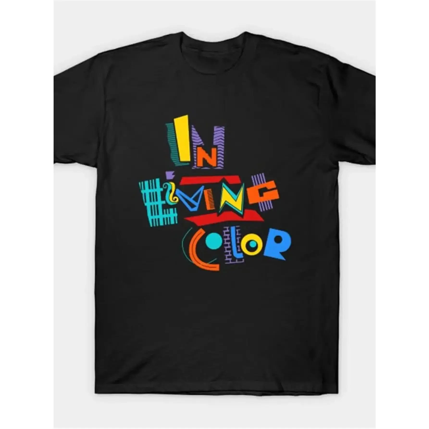 Funny Retro In Living Color TV Show T-Shirt – 90s Nostalgic Graphic Tee for Men – 100% Cotton Streetwear Top, Bold Throwback Print, Soft Crew Neck Casual Tee