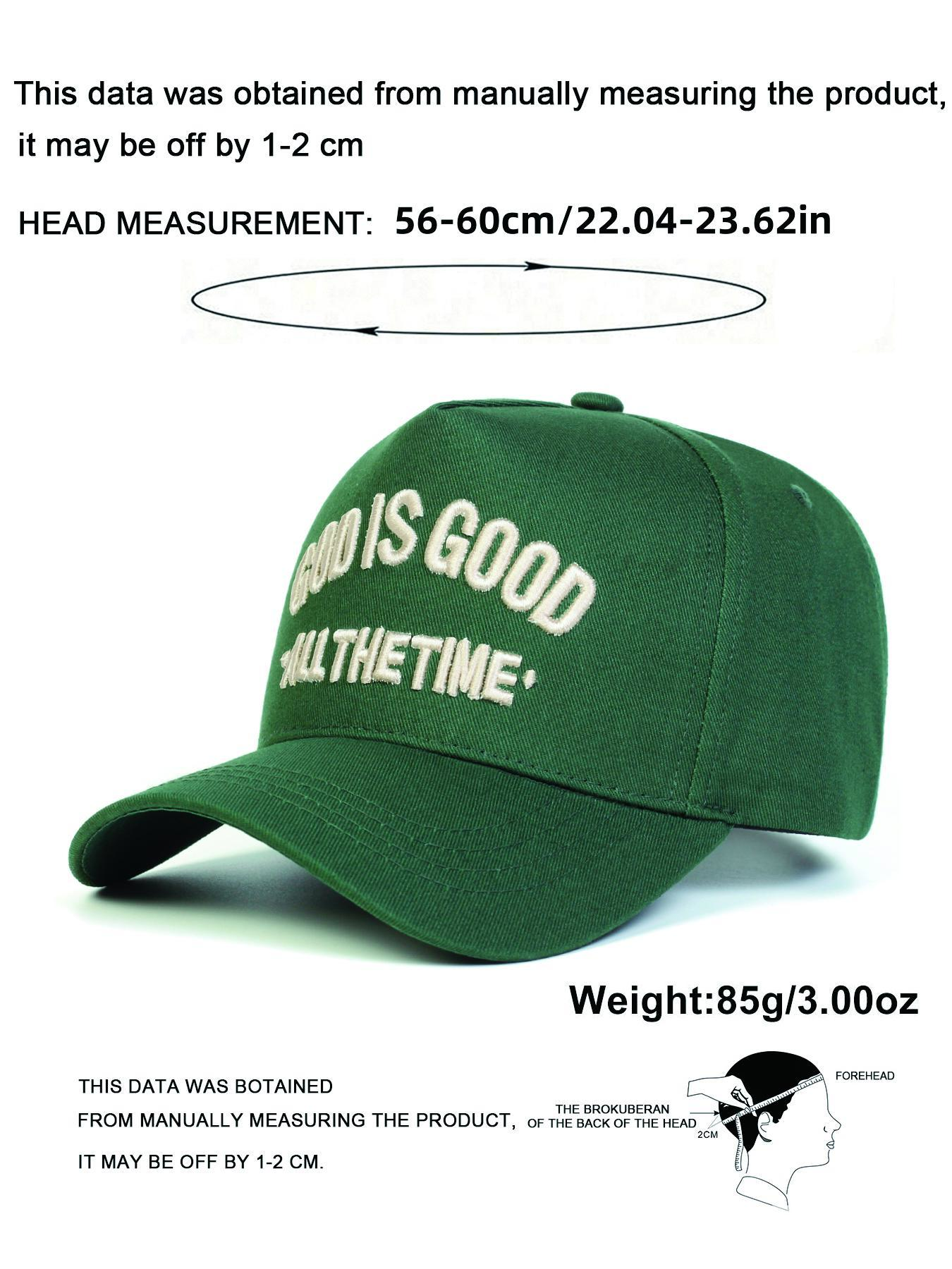 Letter Embroidery Baseball Cap, Casual Outdoor Sports Hat for Men & Women, Daily Sun Protection Hat