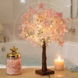 Exquisite Sakura Tree Lamp | Warm LED | USB PoweredIdeal | Gift for Birthday Valentine Wedding 🎁 Led Home Decor Decorative Light Decor