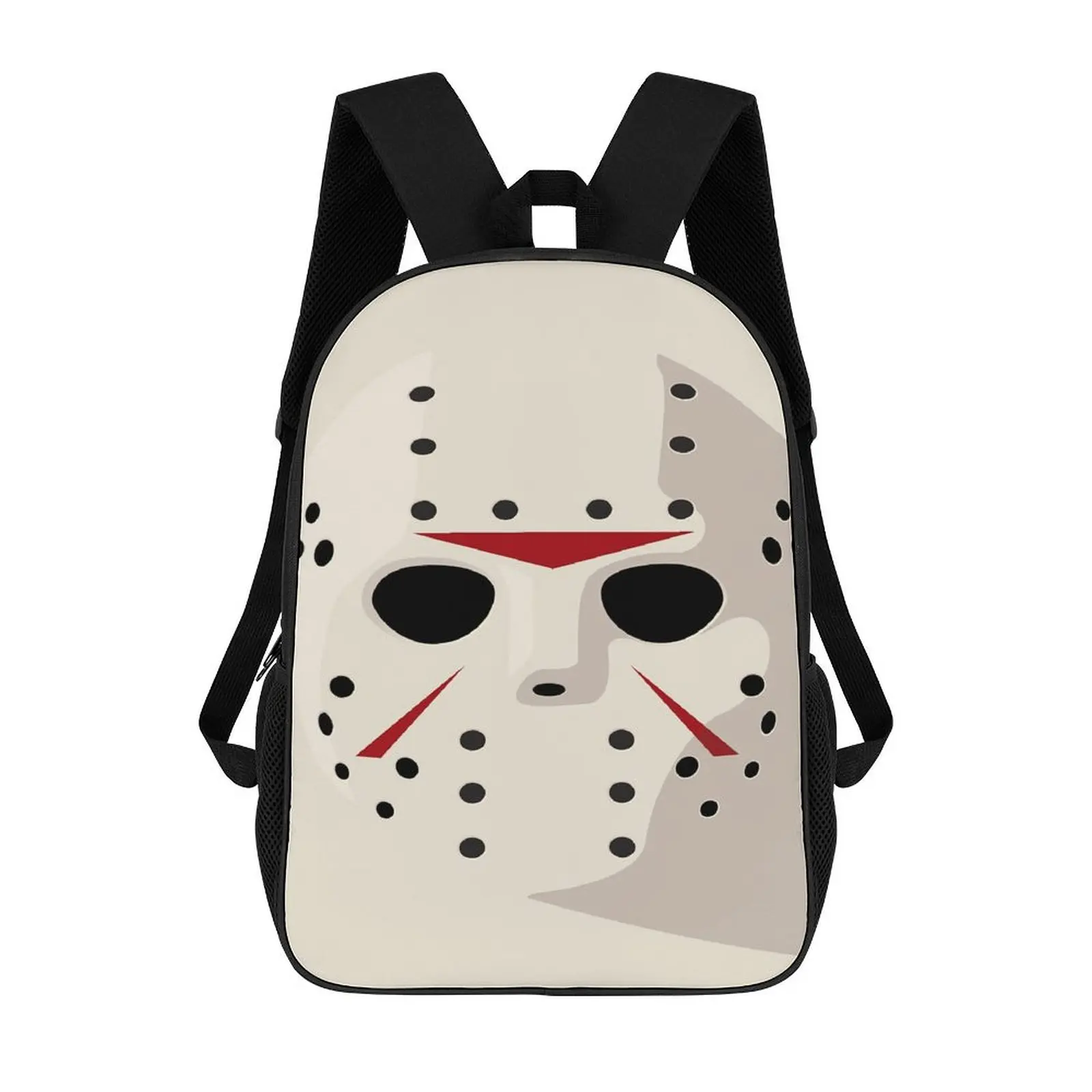 Jason Voorhees Printed Backpack, 17-in Rucksack for Back to School Haul & Campus Life, Unisex Travel Daypack (Computers & Office, School Supplies Compatible)