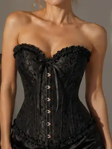 Women's Waist Cinch Dress, Vintage Renaissance Style Corset, Pirate Costume Top, Halloween Lace Padded Bra, Steampunk Design, Plus Size Underwear Dress, Womenswear