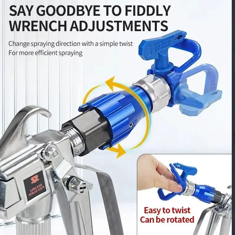 Spray Gun Rotary Joint, Extended Rod Universal Rotation Head, 360-Degree Turning Spray Machine Accessory, No Magnet, Ca_prop_65 Model