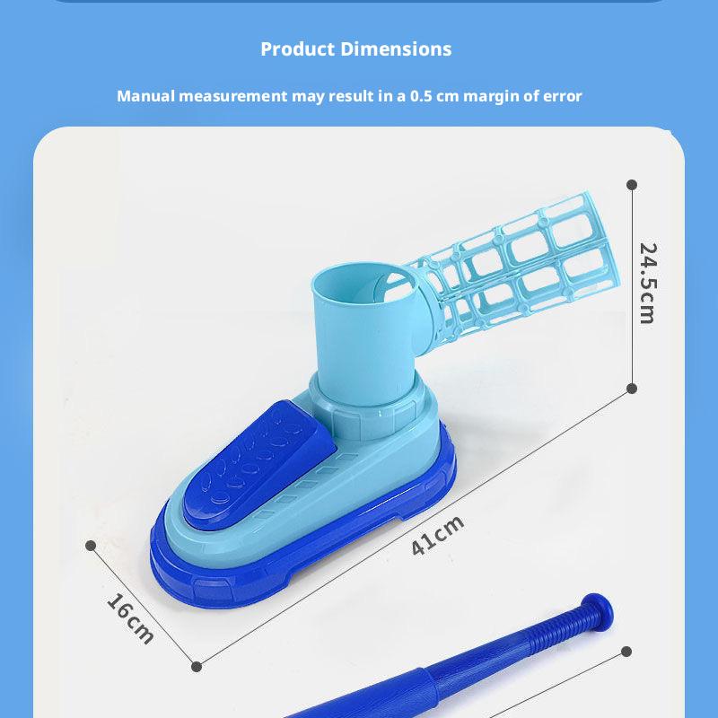 Fun Launcher Baseball Toy for Kids – Pop-Up Pitching Machine with Bat & 3 Balls – Outdoor Sports Game, Gift for Boys & Girls Ages 3-8,Children's foot-operated catapult baseball training machine, automatic baseball launcher for indoor and outdoor sports