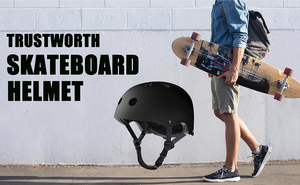 STANDARD GOODS Skateboard Helmet Impact Resistance Ventilation for Youth & Adults