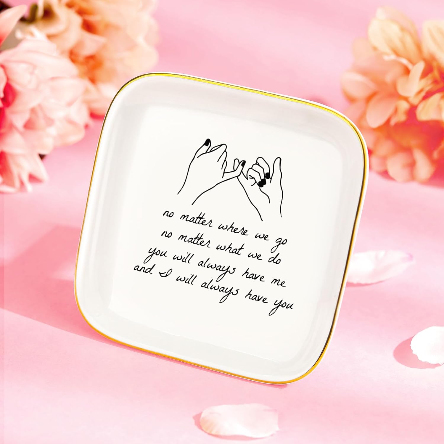 SUNDAY MIRTH Bestie Friendship Gifts for Women - Soul Sister BFF Bestfriend  Basket with Candle, Notebook & Pen in Elegant Packaging