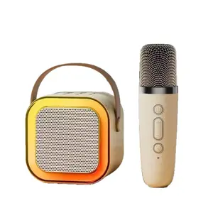 Wireless Bluetooth Speaker Microphone All-in-One Karaoke System for Family Home Outdoor Use with Mic for Kids Adults Portable Party Speaker Audio Smartphone