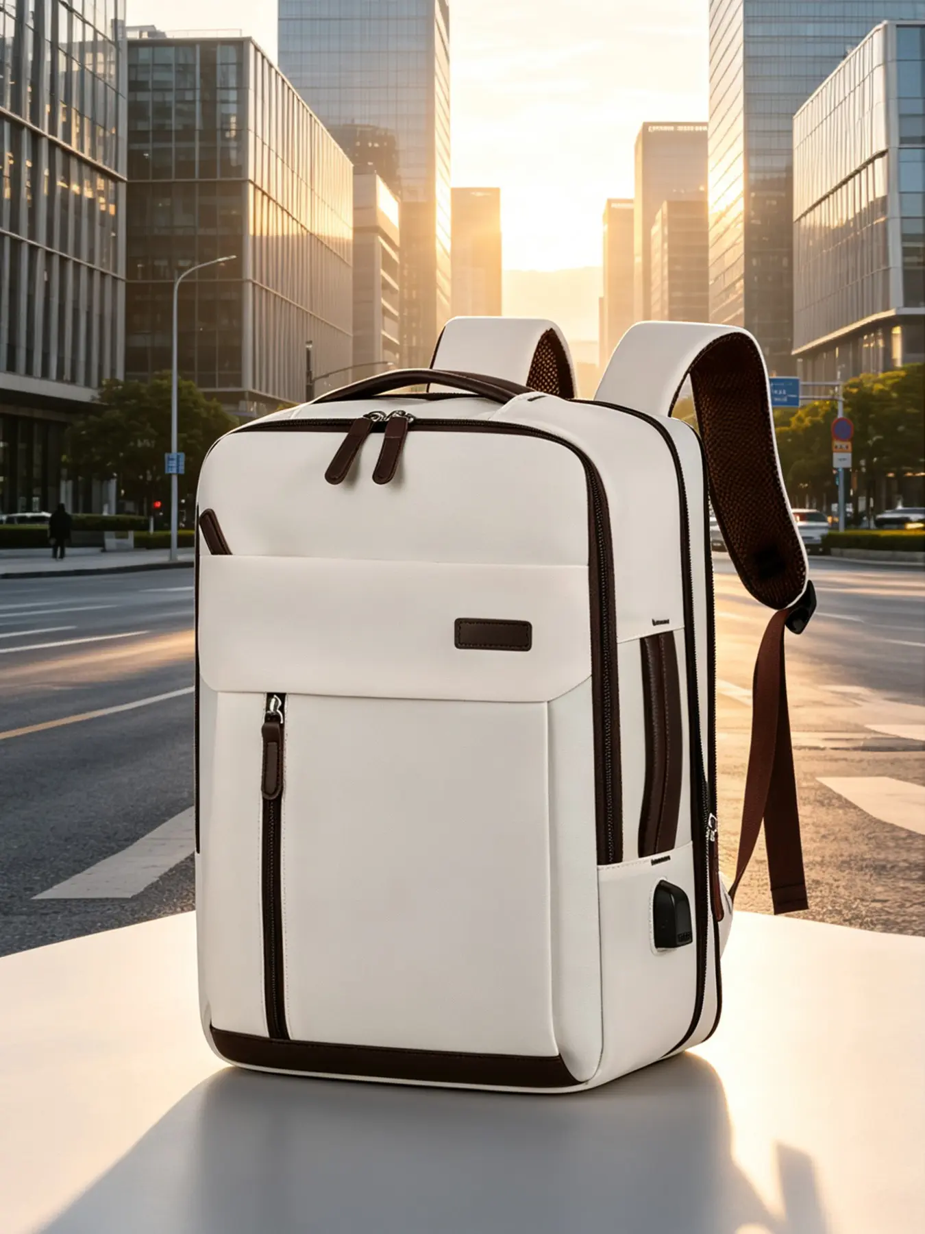 Expandable Travel Backpack, Men's Business Commuter Bag, Large Capacity Lightweight Laptop Bag, Suitable for Commuting, A4/b4 Size (back-To-School)