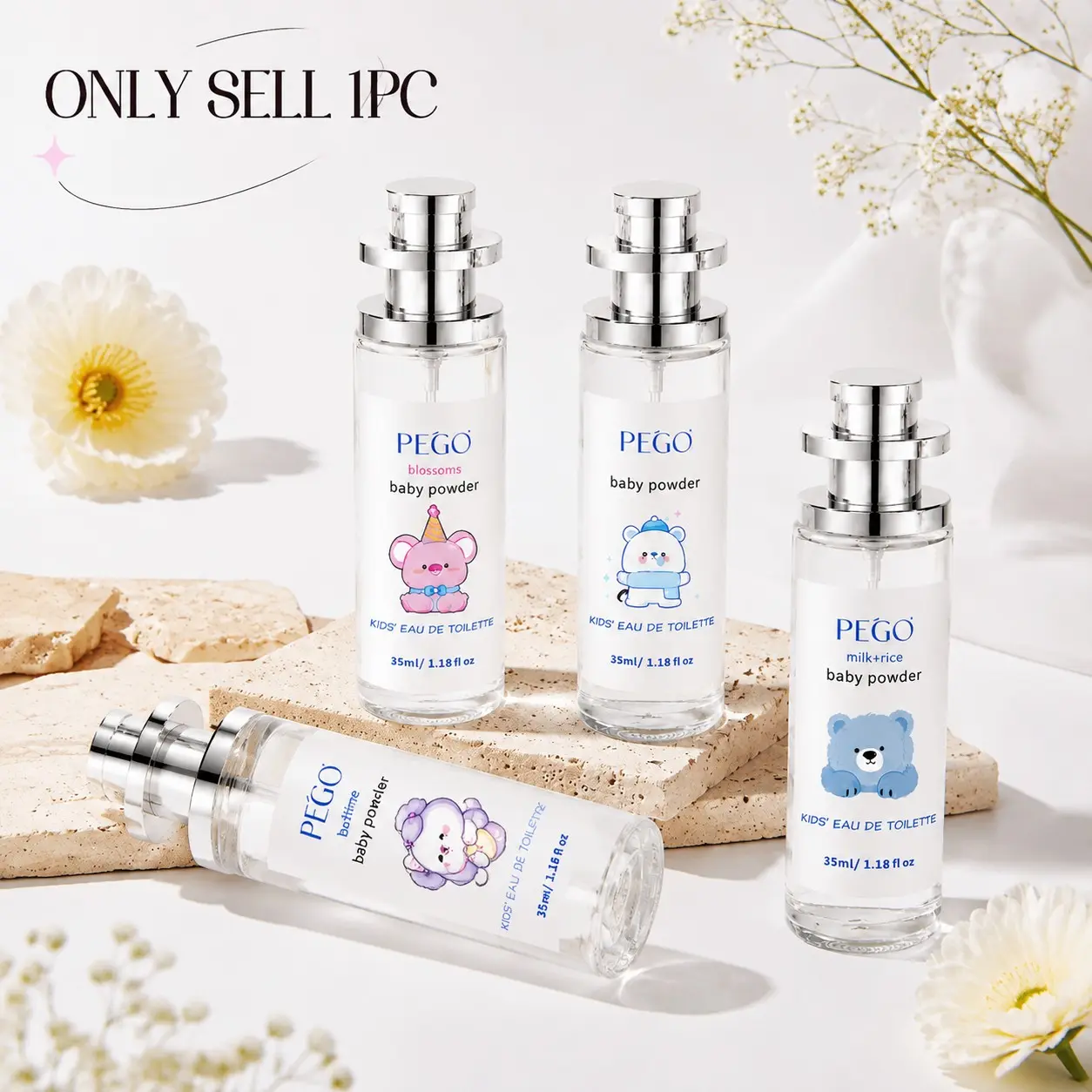 Baby Perfume Spray Liquid 35 mL, Long-Lasting 72-Hour Fragrance, Fresh and Natural Scent, For Daily Use and All Occasions, Perfect Gift