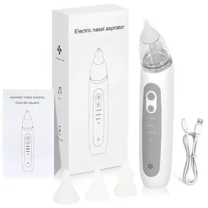 1 piece Baby Electric Nasal Aspirator, with 3 suction modes and anti-backflow function, equippedwith 3 silicone tips, accompanied by sound effects, music and soft light, effectively relievingnasal congestion discomfort.