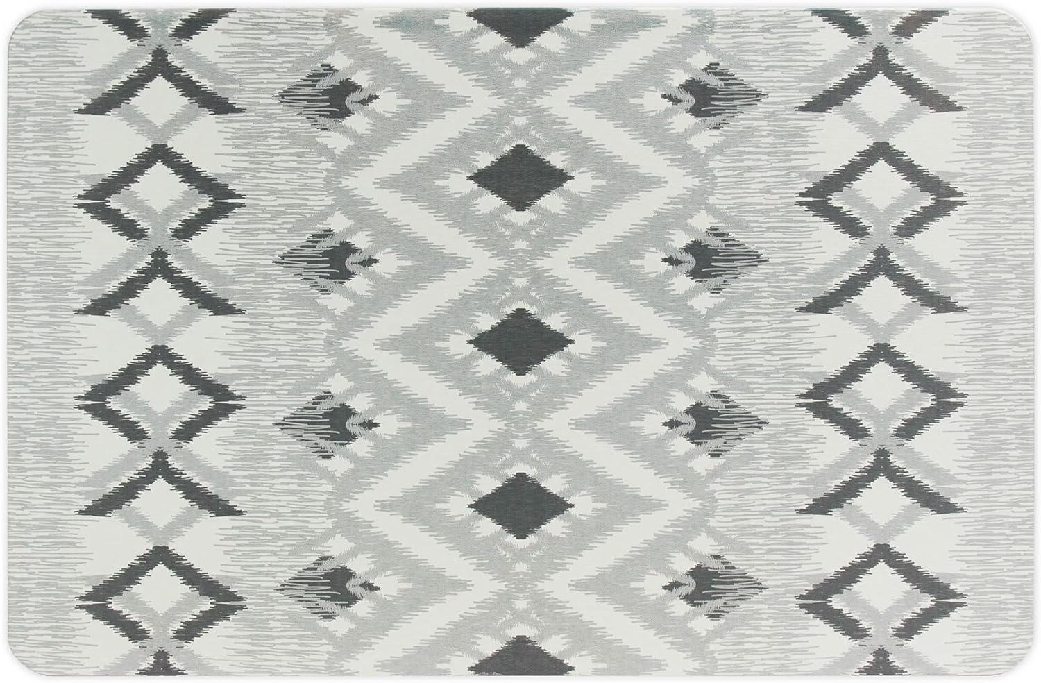 Grey Quick-Dry Diatomite Stone Bath Mat, Non-Slip Water Absorbent Bathroom Floor Mat for Shower, Tub and Sink Area