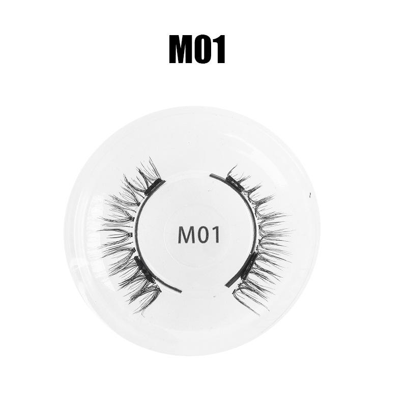Magnetic False Eyelashes Set 1 Pair Natural Thick Quantum Magnetic Lashes No Glue Required Easy to Apply for Daily Makeup Party Look