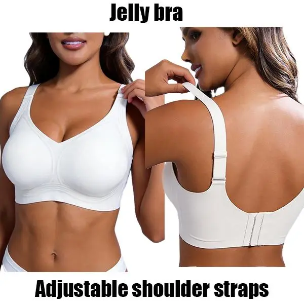 EssElegance  Anti Gravity Uplift Wireless Bra Zero Seam Back Smooth Compression Bra For 34C-40E Big Bust Women Daily Commute Fitness Soft Jelly Support Underwear 6 Colors S-XXL