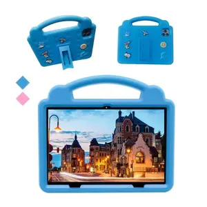 FathersDay Gift | Smart Parental Control Kids Tablet! 10.1-Inch Android, Manage Cartoons/Classes/Games, 2-in-1 Study & Online Class, Lightweight & Shockproof, 5G WiFi, HD IPS, Bluetooth + Dual Camera, Pink & Blue, Holiday Gift (USB Cable, No Adapter)