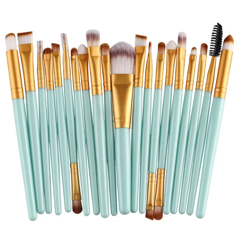 20 soft makeup brushes set foundation make-up concealer eye shadow and eyeliner brush beauty tools