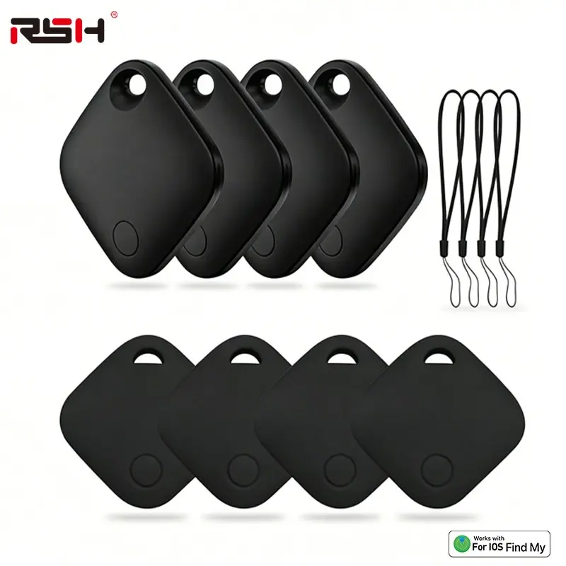 4 Piece Smart Tracker Set for iOS, Global Precise Location, Remote Item Finder, Car Bag Wallet Key Tracker, Lost Item Reminder