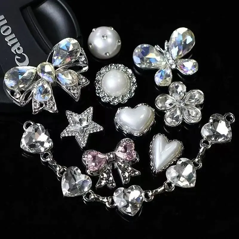 Luxury Baroque Metal Shoe Charms For Crocs, Niche Premium Detachable DIY Decor Buttons, Multi-Use Alloy Ornaments For Perforated Clogs & Handbags, Vintage Elegant Baroque Metal Accessories Custom Footwear Bag Styling For Women ,stai,jesu,mom,bi,,necklace,