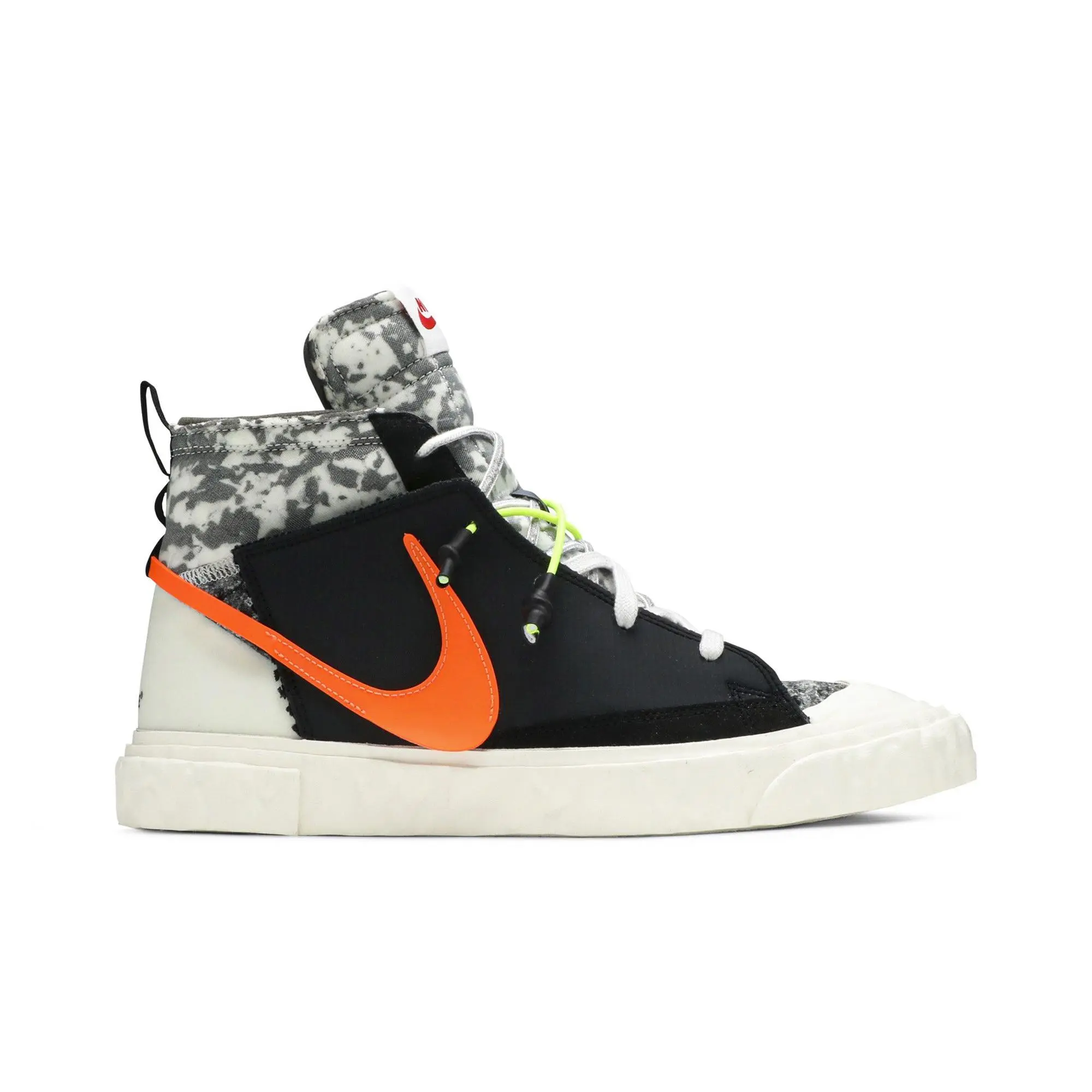 READYMADE x Nike Blazer Mid 'Black Camo' (Unisex) Black/Vast Grey/Volt/Total Orange sneakers CZ3589 001