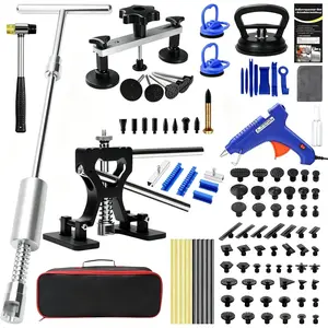 Dent Puller Kit for , Paintless Dent Removal Kit with Lightweight Dent Lifter, 2-in-1 T-bar Puller, Rubber Hammer Kit & Versatile Suction Cups for Auto  Dent Repair Hail Damge or Door Dings