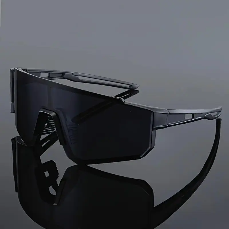 XUH Oversized Personalized Men's Sunglasses - UV400 Protection, Windproof, Anti-Glare Men's Frames, Polarized Eyewear for Bicycle Riding & Outdoor Activities
