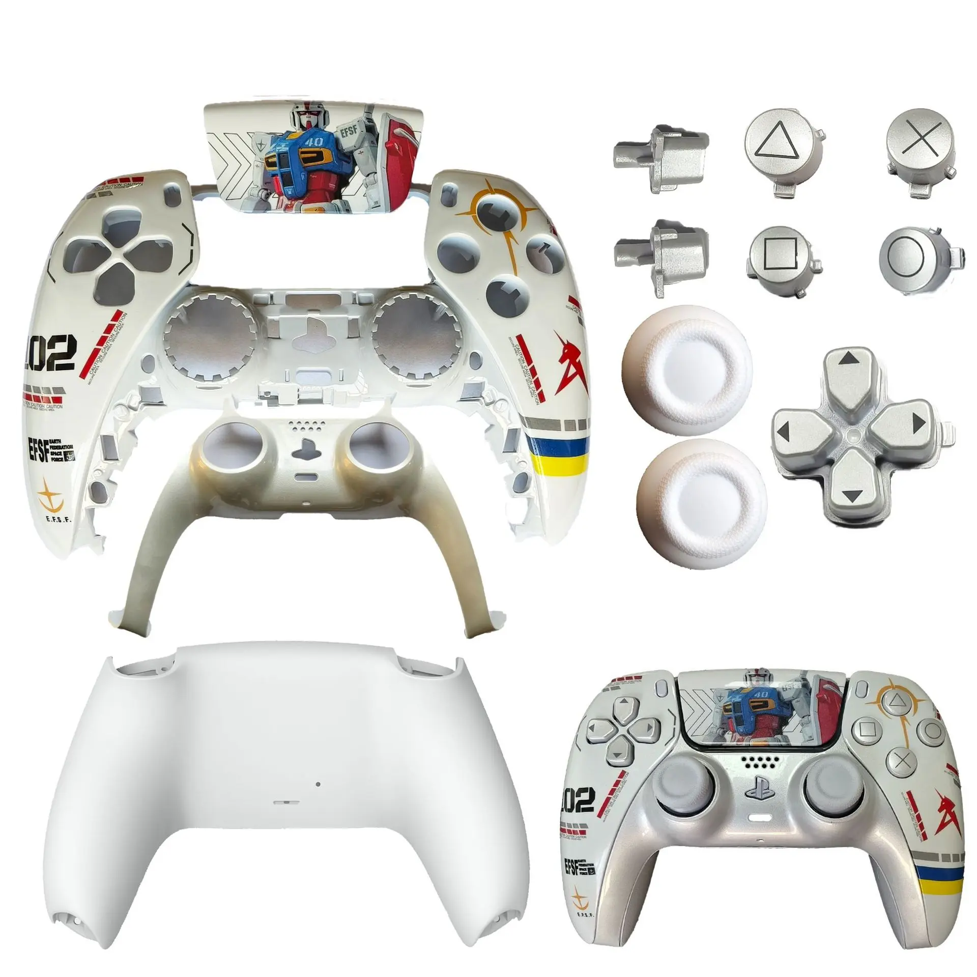 Suitable for PS5 game controller shell limited edition repair top and bottom covers, PS5 2.0/3.0 controller shell, PS5 controller replacement shell