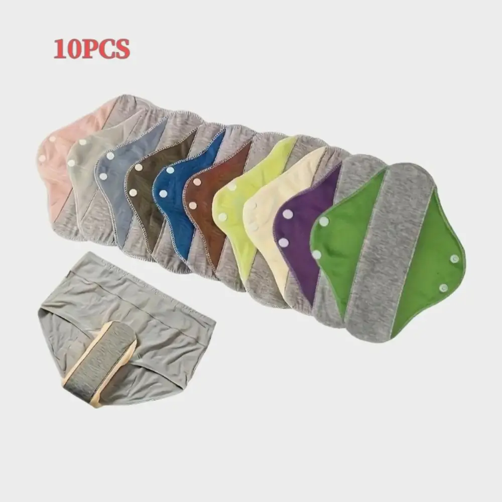 Reusable Graphene-Blend Incontinence Pads, 4-Pack Washable & Leak-Proof Absorbent Liners for Seniors & Adults, for Overnight Care, 4Pcs, Waterproof, Soft Liner
