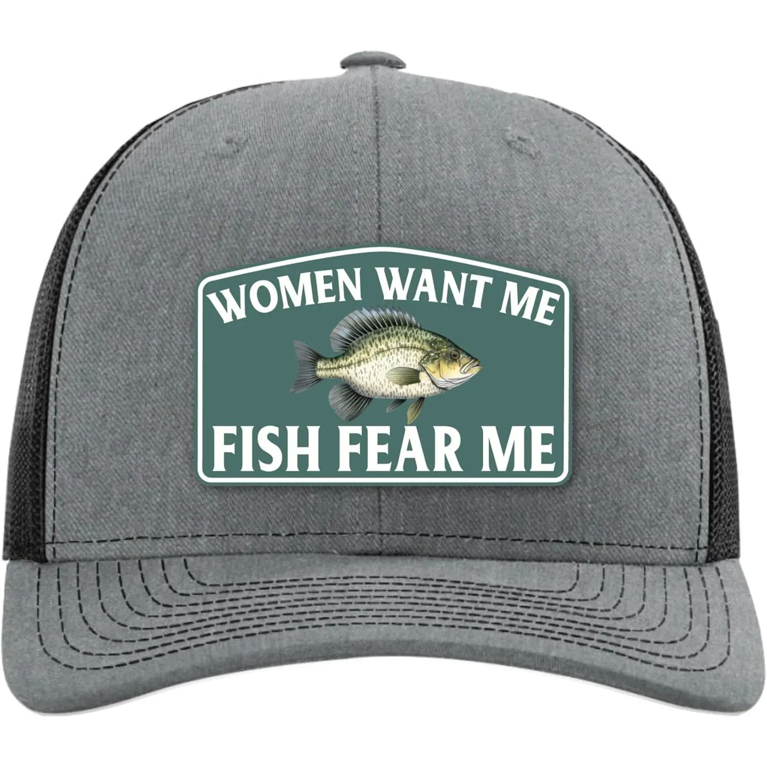 Women Want Me Fish Fear Me - Funny Crappie Fishing Hats for Men - Fishing Stocking Stuffer Gifts for Men Teen Boys Dad Him Grandpa Uncle Birthday