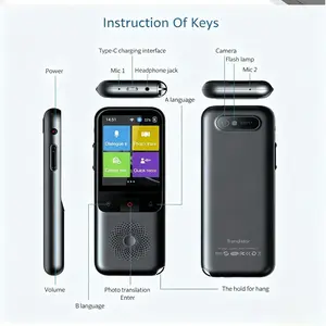 2026 New Language Translation Device, Voice and Text Bidirectional Translation, Online and Offline Modes, Multilingual Communication Tool