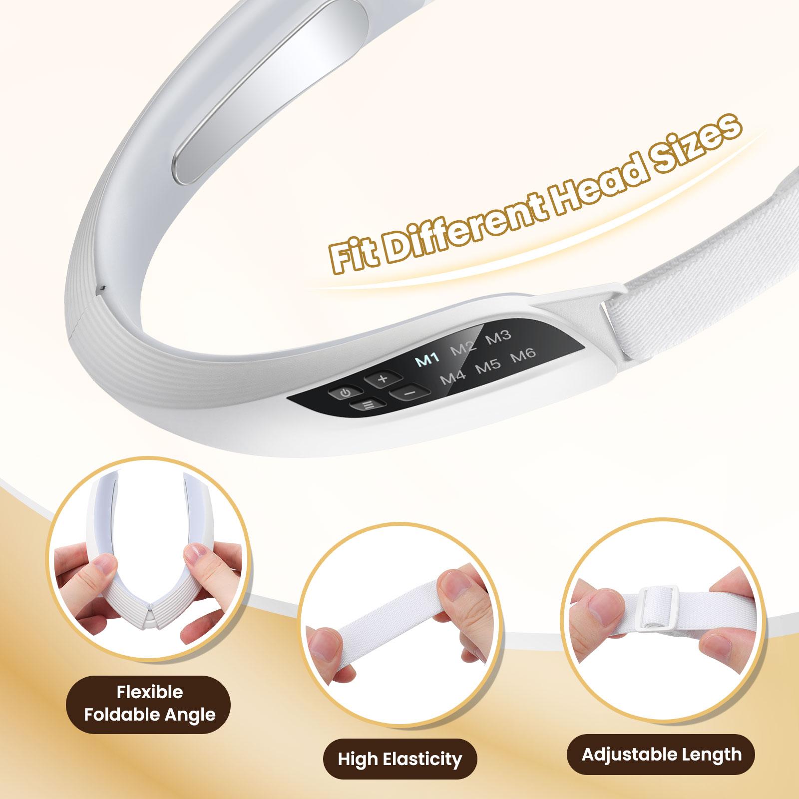 6 Modes Face Massager, 8 EMS Settings & Adjustable Headband & Metal Pads Face Massage Tool, Facial Beauty Instrument for Women & Men