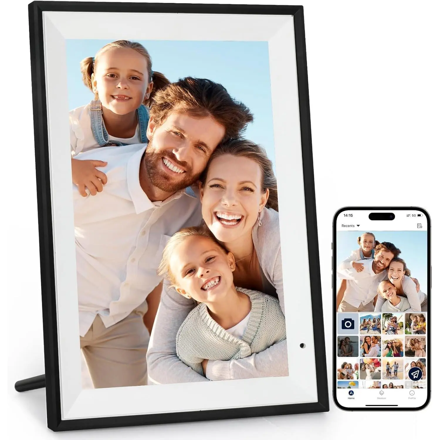 Digital Picture Frame 10.1 Inch Digital Photo Frame with 32GB Storage, 1280 * 800 IPS FHD Touchscreen, WiFi  Frame Share Photos and Videos Instantly from Anywhere via AiMOR App
