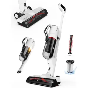 SlimVac Pro Cordless Vacuum Cleaner for  - 2200mAh , High Suction Power, Lightweight, Detachable Handheld with HEPA Filter - Multi-Surface Cleaning for Carpets, Hard Floors,