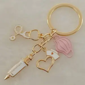 Medical Nurse - Syringe, Stethoscope, Mask, Hat, Key Chain - The Perfect Gift for Nurses And Medical Professionals