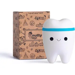Nutty Toys Super Slow Rising Jumbo Squishy Tooth - Soft & Scented Stress Relief Present, Top Christmas Stocking Stuffer Gift Idea for Kids Teens Boys Girls Adults, Best Dental & Dentist Gifts 2026