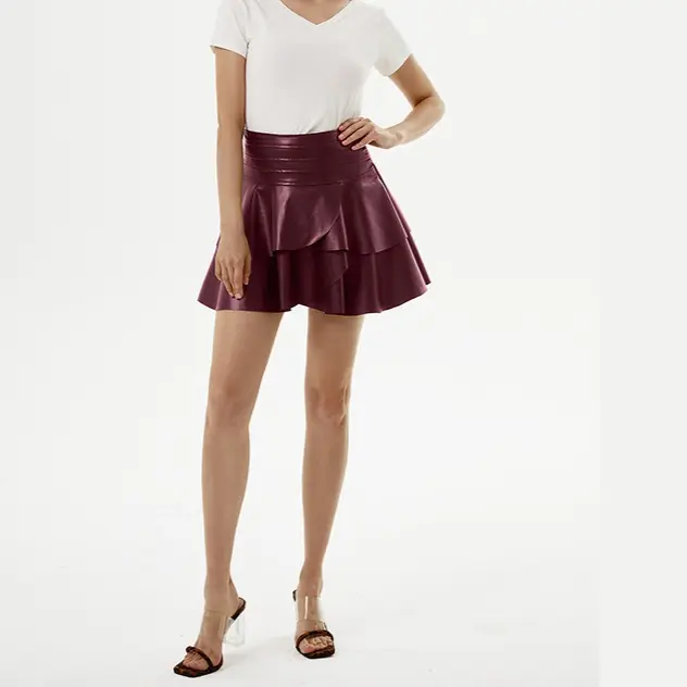 Women's High Waist Fitted Midi Tiered Asymmetrical Skirt, Comfortable, Chic, Stylish and Elegant, Perfect for Daily Wear, Outdoor Activities, Casual Fashion