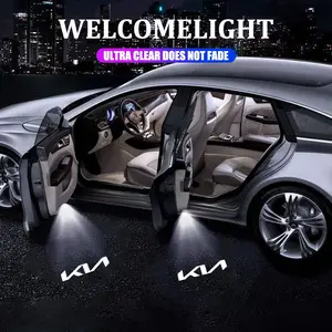 2pcs Car Door Emblem Projector Light, Wireless Welcome Lamp for Kia Models, Enhance Your Vehicle's Aesthetics and Functionality