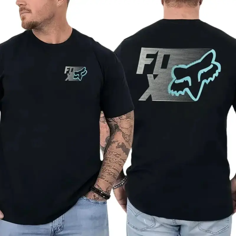 FoxRacing T-Shirt, For Men, Graphic Tee Top Gift Top Men's T-Shirt, Unisex Graphic Tee, Classic Casual Cotton Top