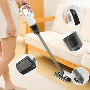 Cordless Wet Dry Vacuum Cleaner, 2-in-1 Handheld Stick Vac with Integrated Mop Function, Strong Suction for Hardwood Floors & Carpets