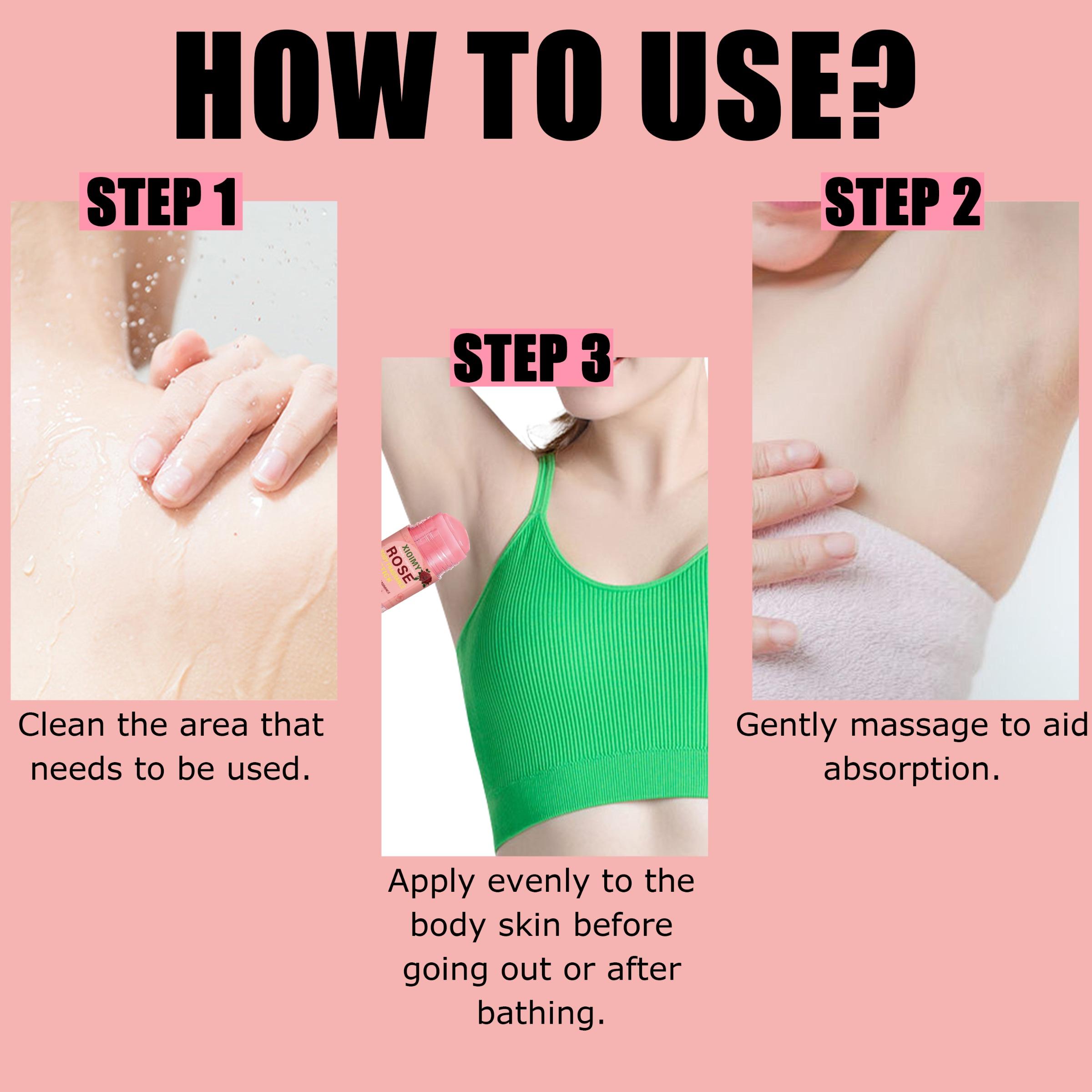 Rose Scented Deodorant Stick, Long Lasting Fragrance Deodorant, Body Care Product for Underarm, Body, Private Parts, Persistent Body Odor, Body Odor Remover, Body Care Product, Cosmetic