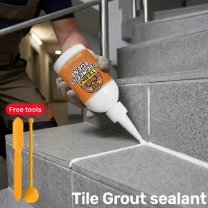 Tile Grout Sealer, Multi-Functional Waterproof Fast-Drying Sealant, Stain-Resistant, DIY Friendly, Home Repair Kit for Bathroom, Floor, Wall, Window Trim