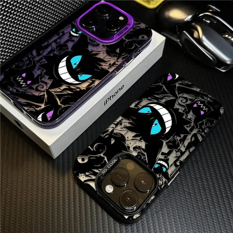 Cool Anime Y-Gengars Phone Case for iPhone 17 16 15 14 13 12 11 Pro ProMax Plus 4G 5G Anti Fall Matte Cover