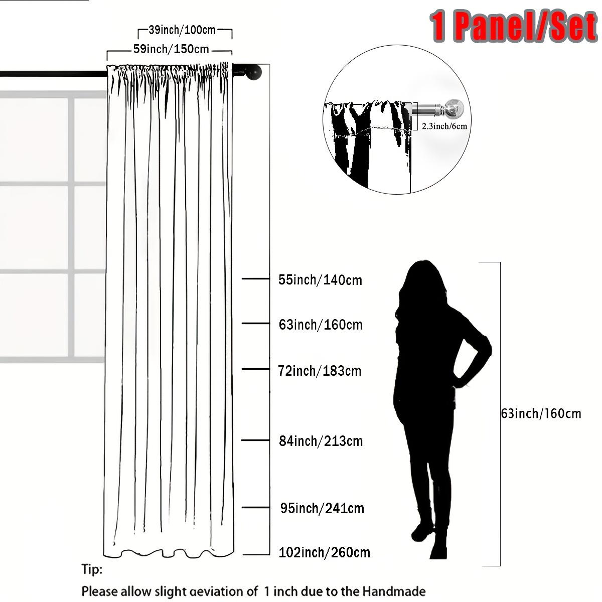 Solid Color Curtain, 1 Count Modern Simple Blackout Curtain, Window Drapes for Home Living Room Bedroom Study Room, Home Decor, Home Decoration Curtain