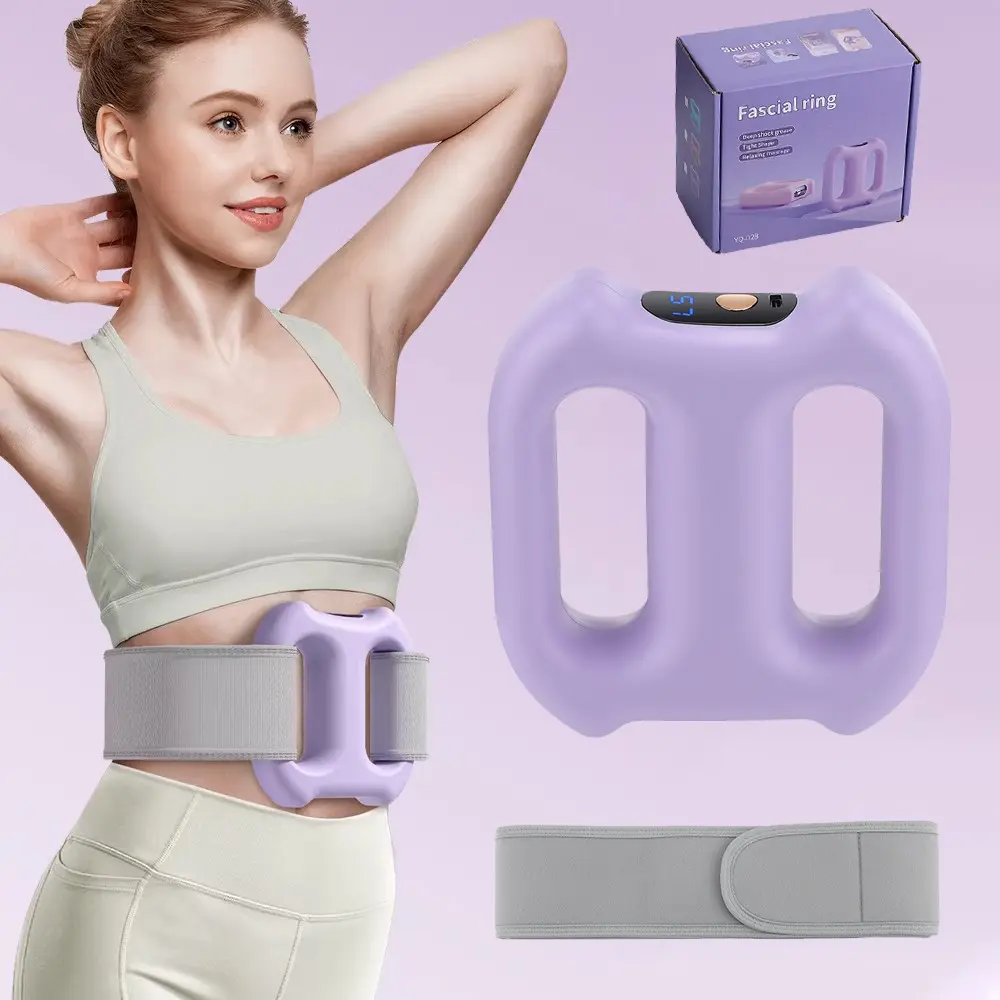 Double Ring Fascia Gun, Cordless Fascial Ring, Smart Variable Frequency Multi-Function Massager, Muscle Massagers, 3 Modes 5 Intensity Levels, Portable Long Battery Life, Perfect Gift