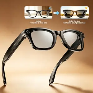 2026 Upgrade Smart Ai Camera Glasses, W610 with 8mp Photochromic Lenses, Bluetooth-compatible Wireless, Video Recording, Travel & Outdoor Use
